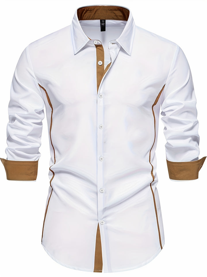 Barrett | Contrast-Trim Slim Fit Shirt
