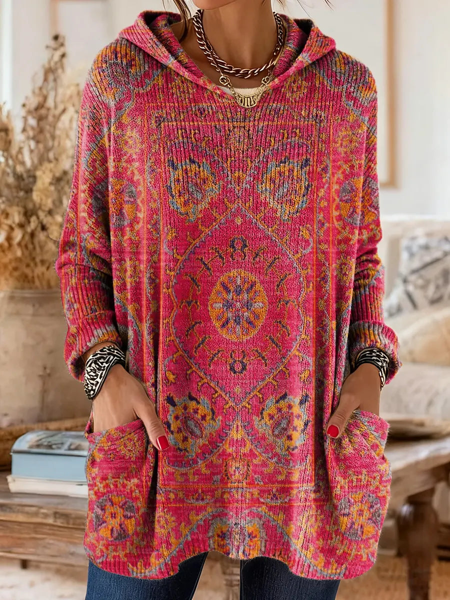 Nancy | Bohemian Hooded Jumper