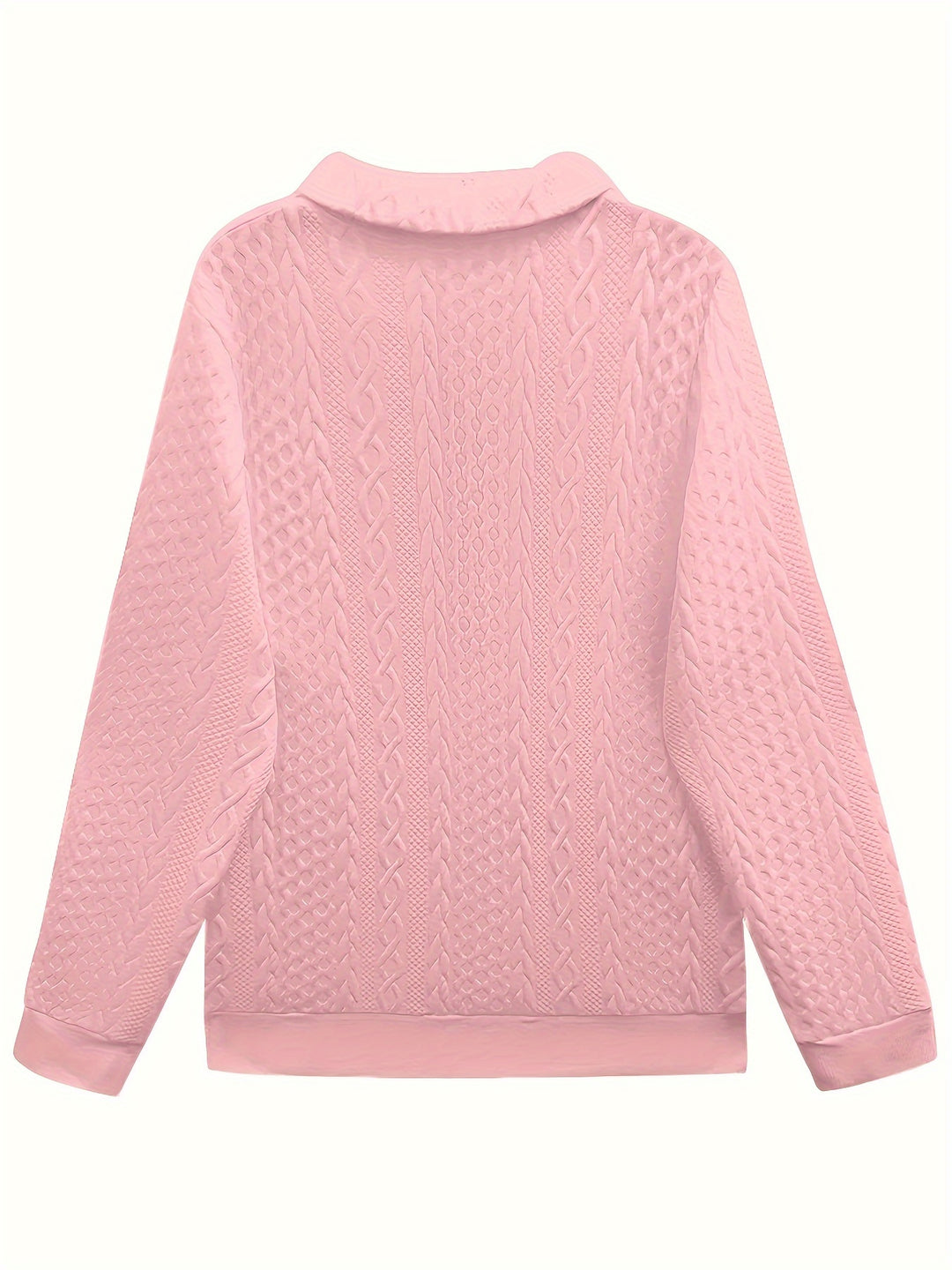 Whitney | Textured Half-Zip Sweatshirt