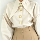 Audrey | Statement Lapel Blouse