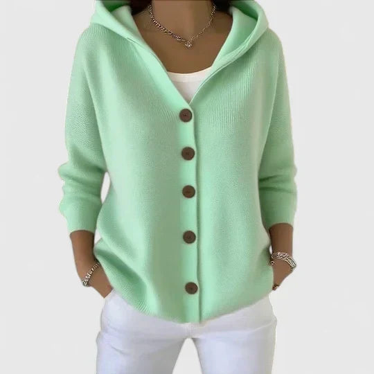 Selina | Hooded Button-Front Cardigan