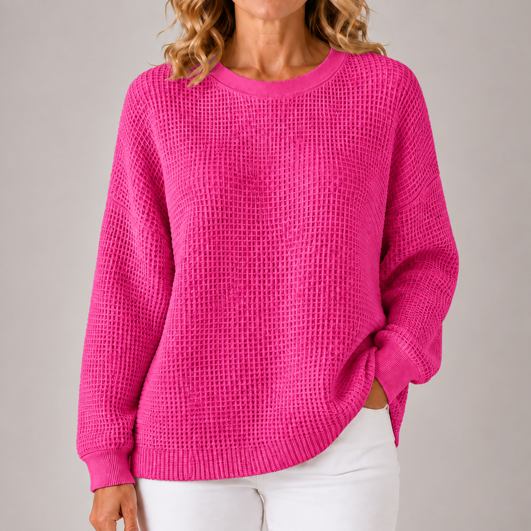 Sasha | Relaxed Waffle-Textured Sweater