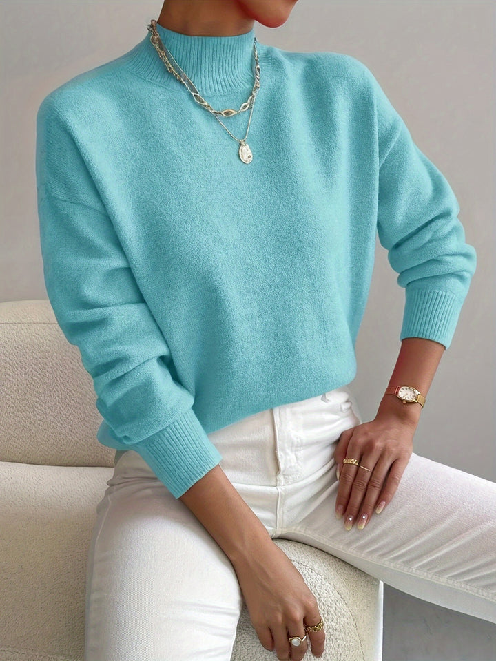 Sloane | Relaxed Mock Neck Jumper