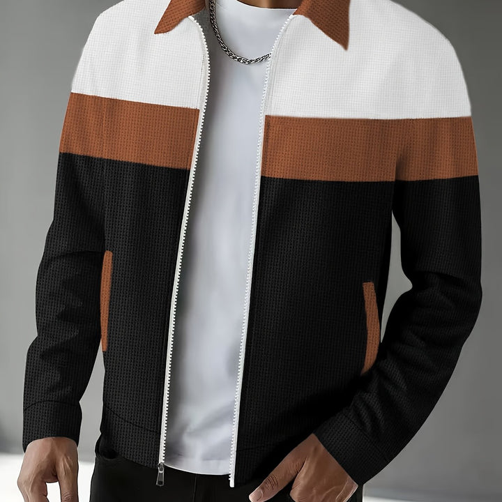 Emmett | Colour-Block Zip-Up Jacket
