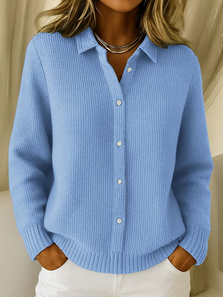 Camille | Textured Button-Front Cardigan