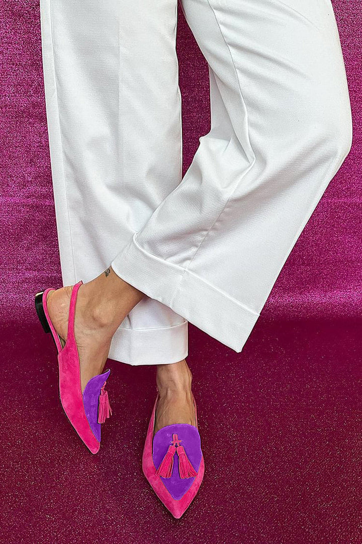 Pippa | Tasselled Slingback Flats