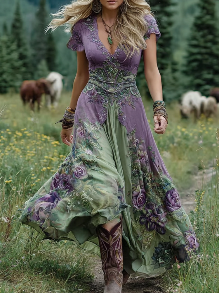 Seraphina | Enchanted Floral Maxi Dress