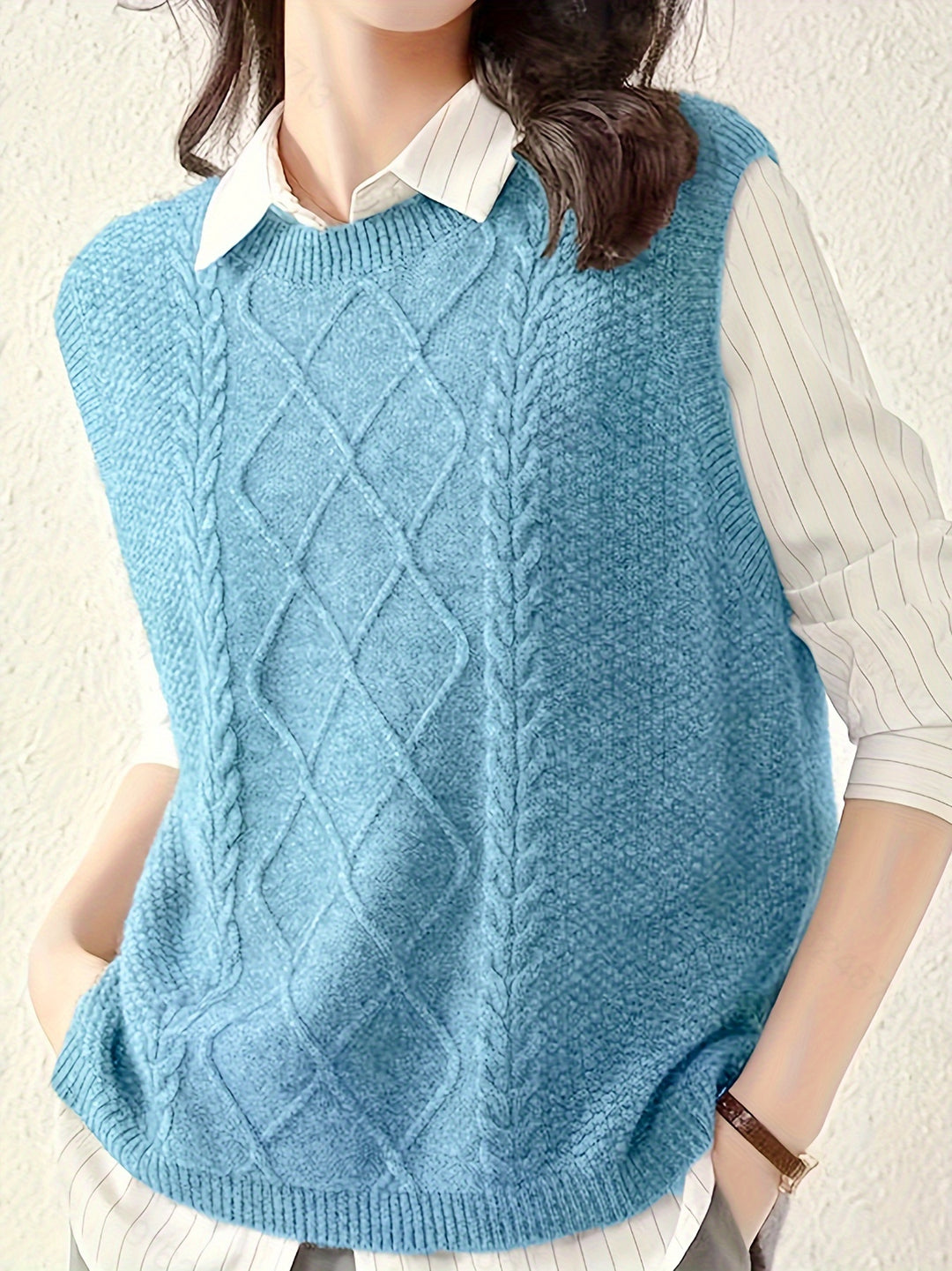 Evelina | Cable-Knit Vest