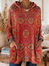 Marilyn | Patterned Hooded Jumper
