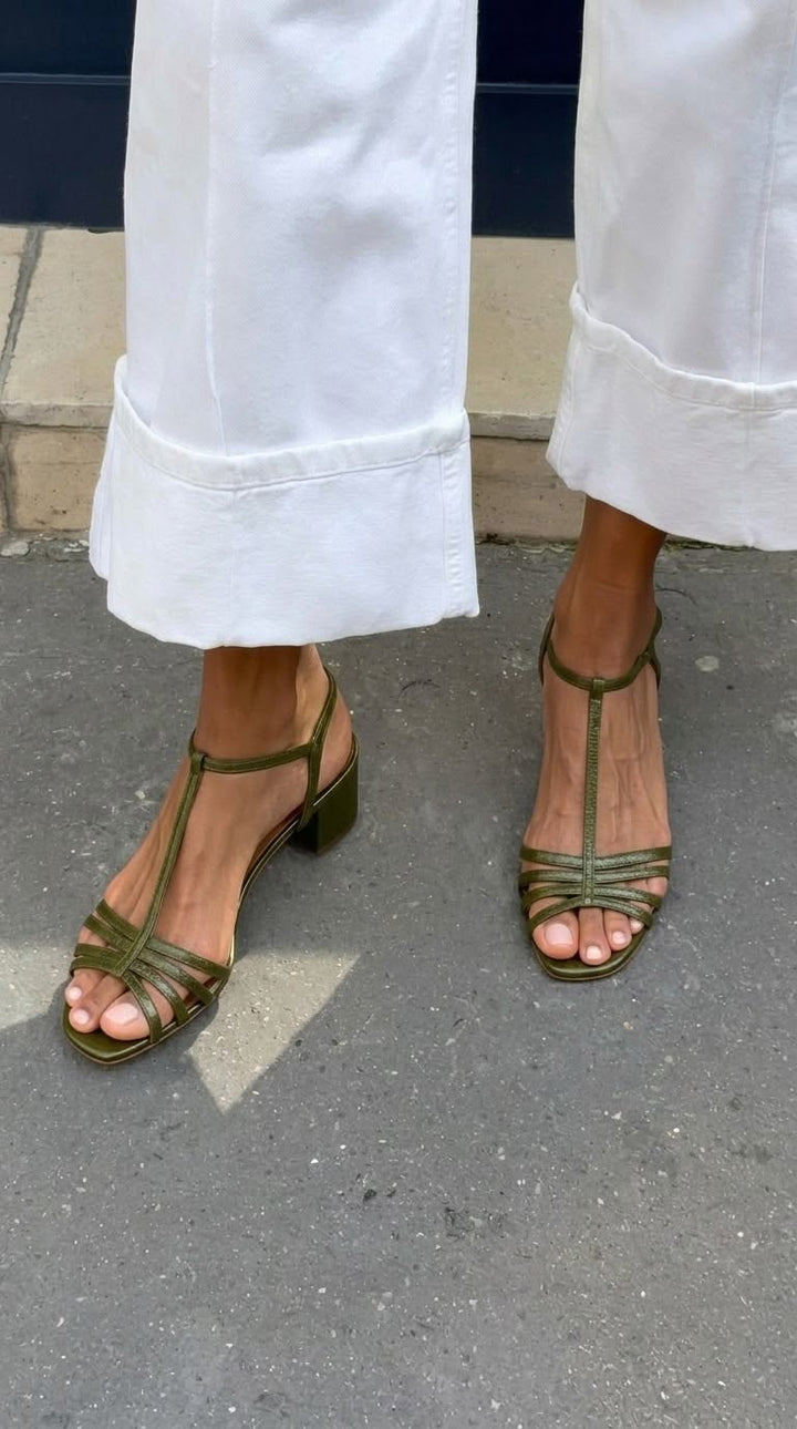 Lucille | Strappy Block-Heel Sandals