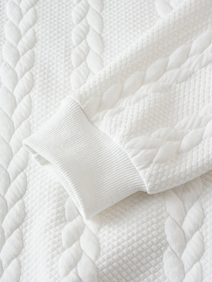 Harvey | Textured Half-Zip Pullover