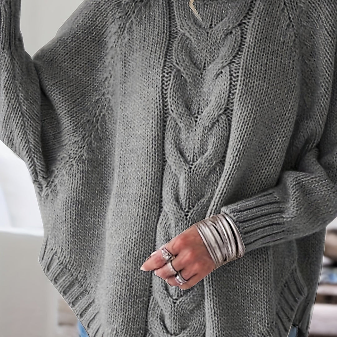 Gretchen | Cable-Knit High-Neck Sweater