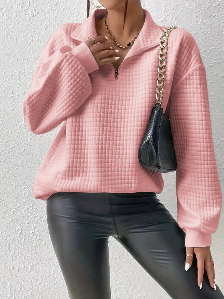 Elspeth | Relaxed Quarter-Zip Sweater