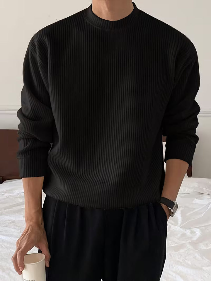Nolan | Ribbed Crew Neck Jumper