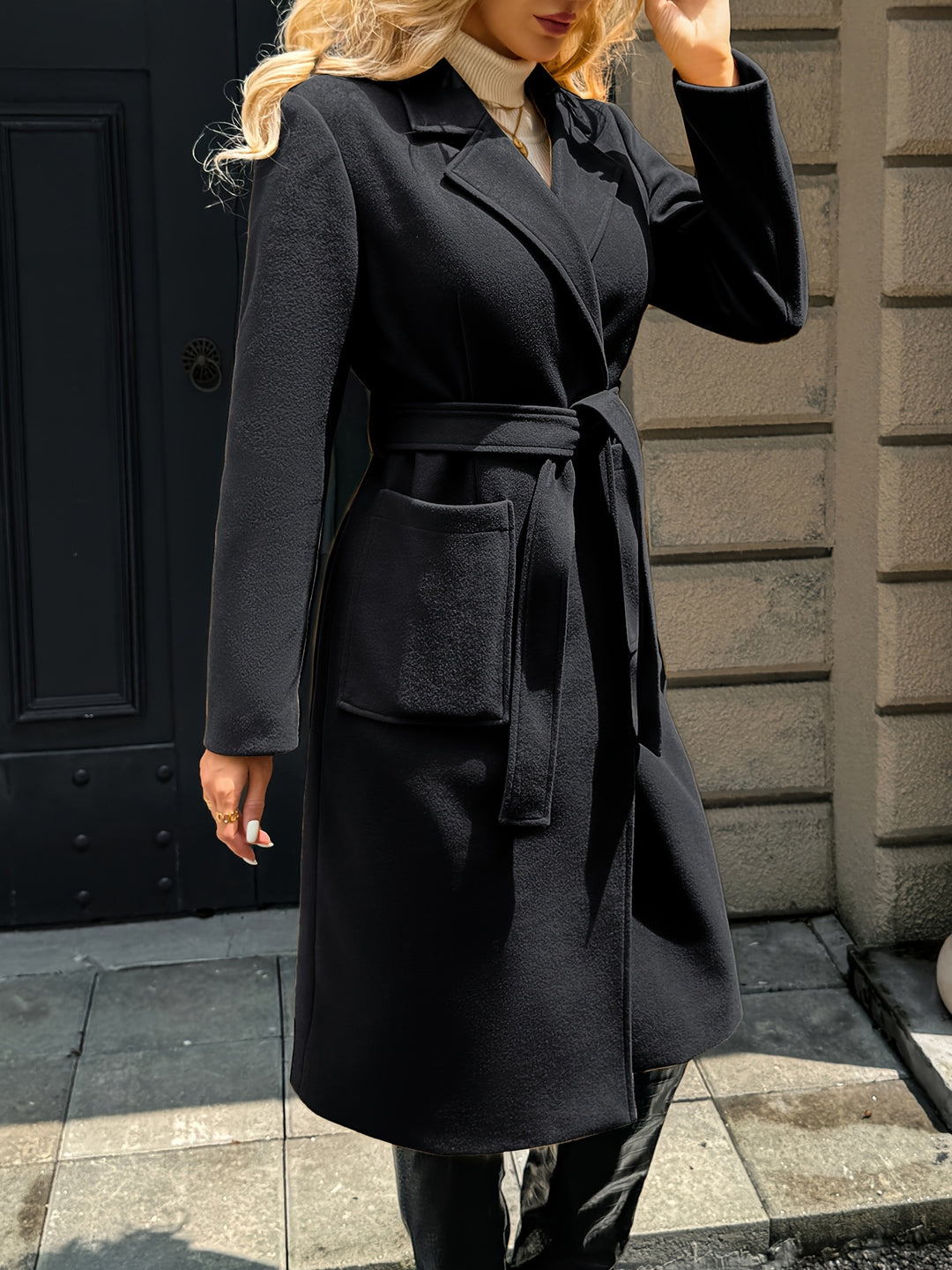 Catherine | Belted Longline Coat