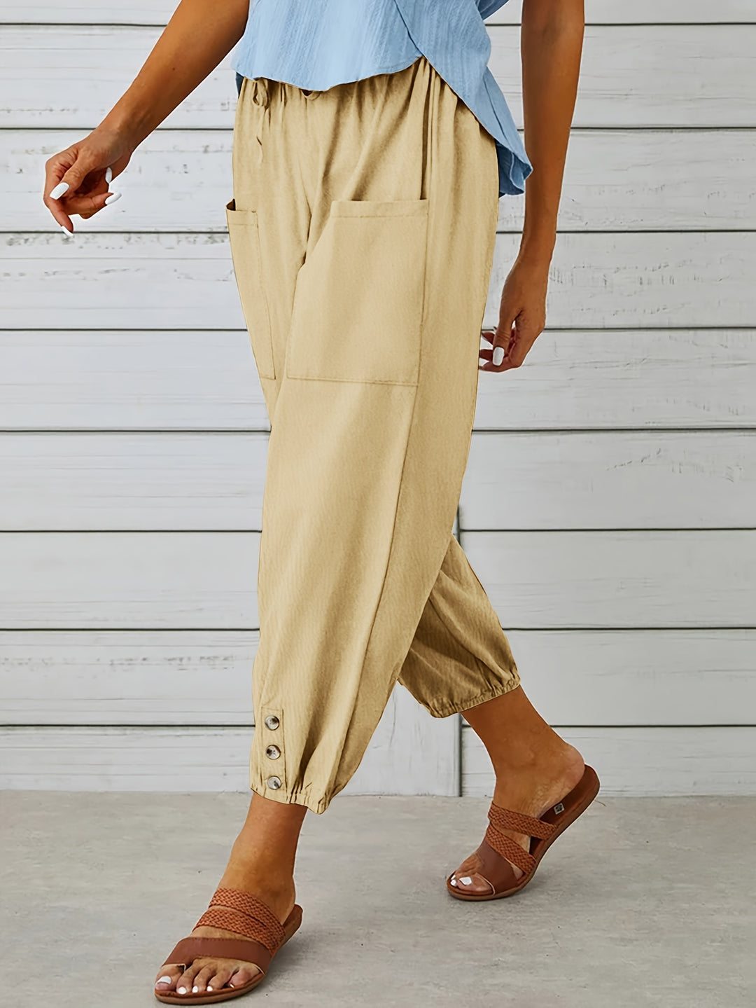 Colleen | Relaxed Drawstring Capris
