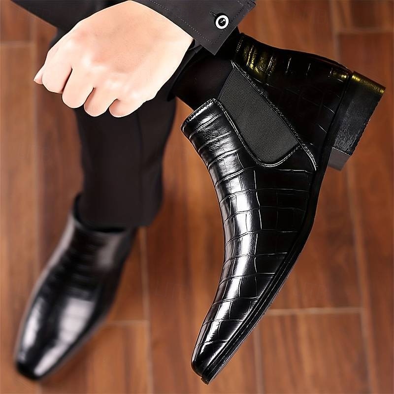 Harlan | Textured Chelsea Boots