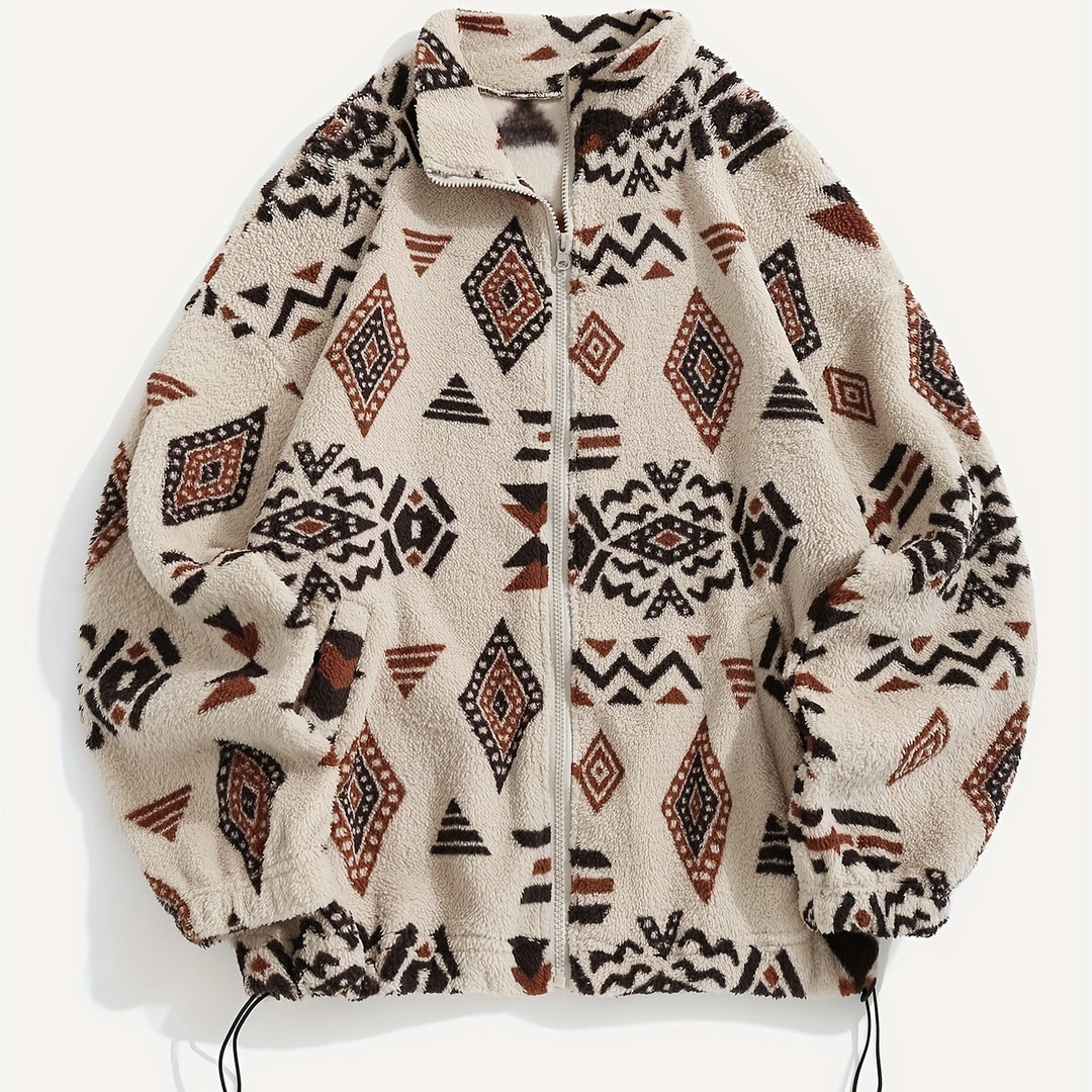 Noelle | Patterned Zip-Up Jacket