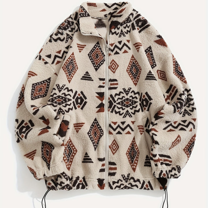 Noelle | Patterned Zip-Up Jacket