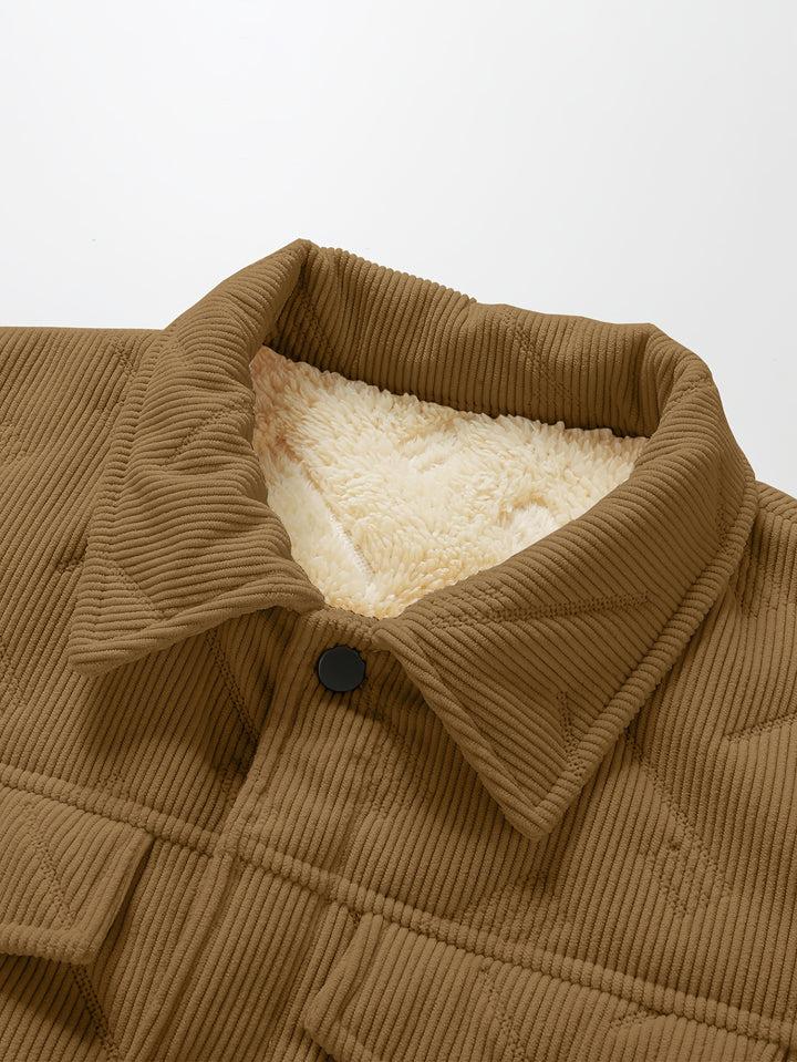 Fletcher | Fleece-Lined Ribbed Jacket