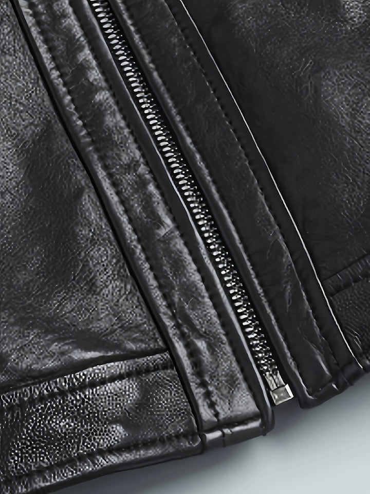 Roland | Stand-Collar Moto Jacket