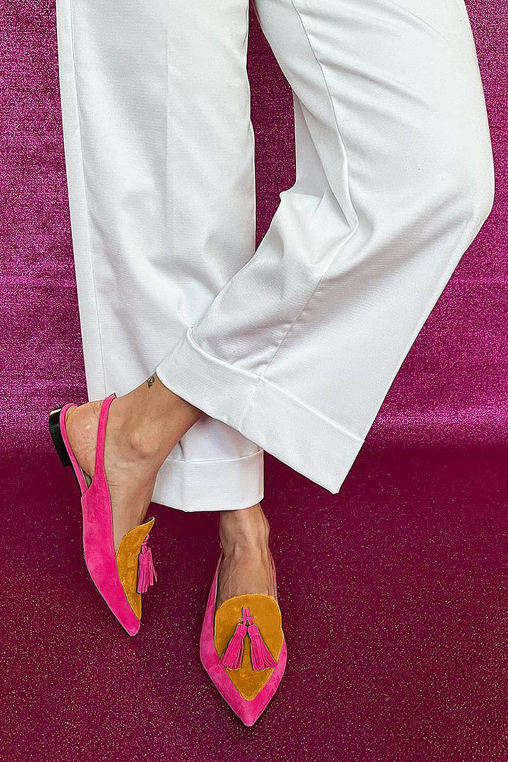 Pippa | Tasselled Slingback Flats