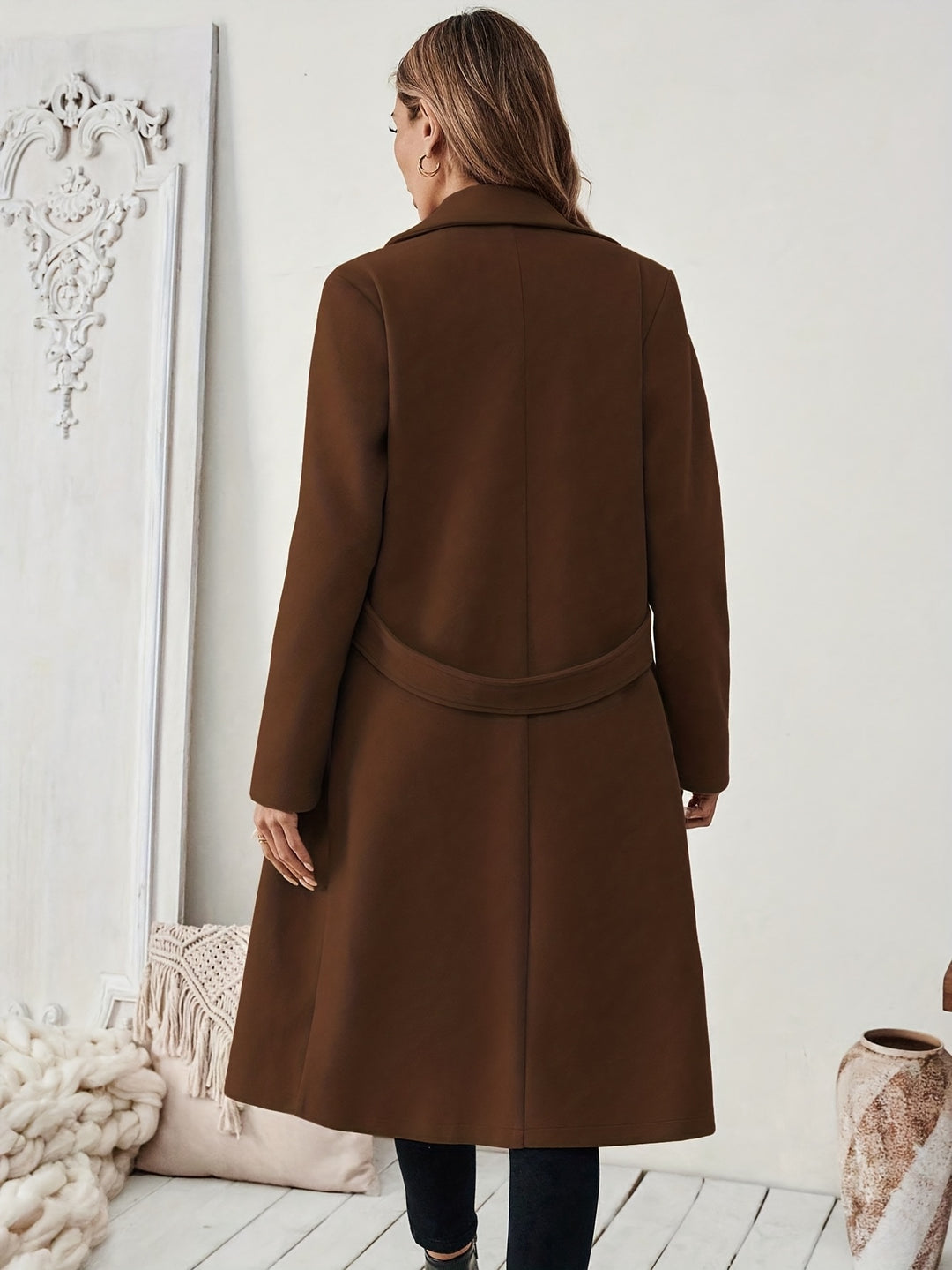 Genevra | Tailored Belted Long Coat
