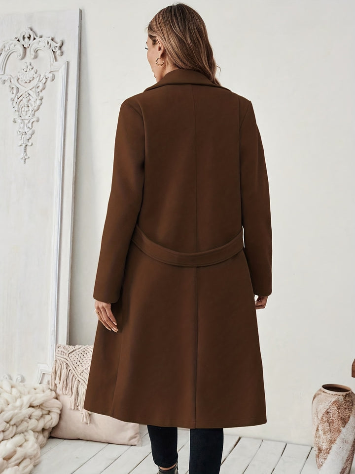 Genevra | Tailored Belted Long Coat