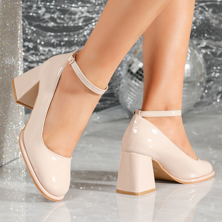 Vera | Refined Ankle-Strap Block Heels