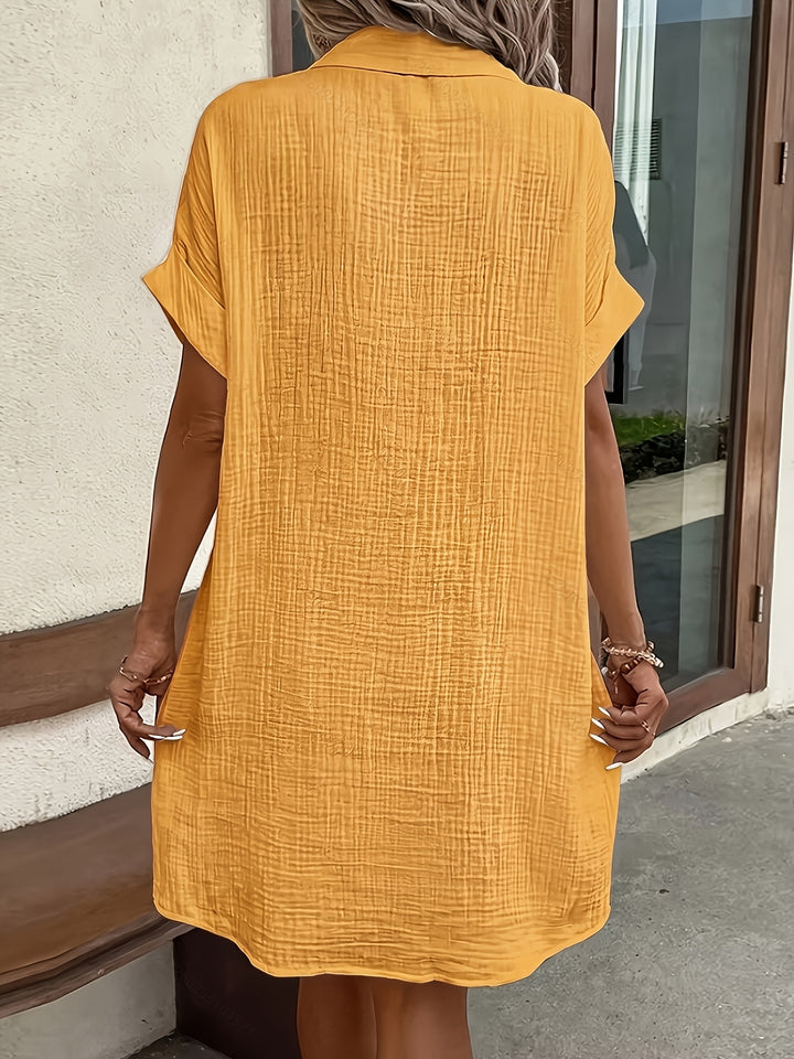 Georgia | Relaxed Button-Front Shirt Dress