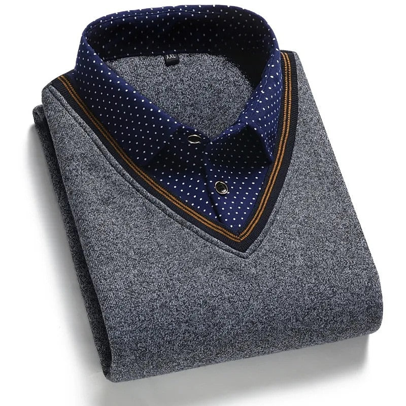 Julian | Layered Mock-Collar Jumper