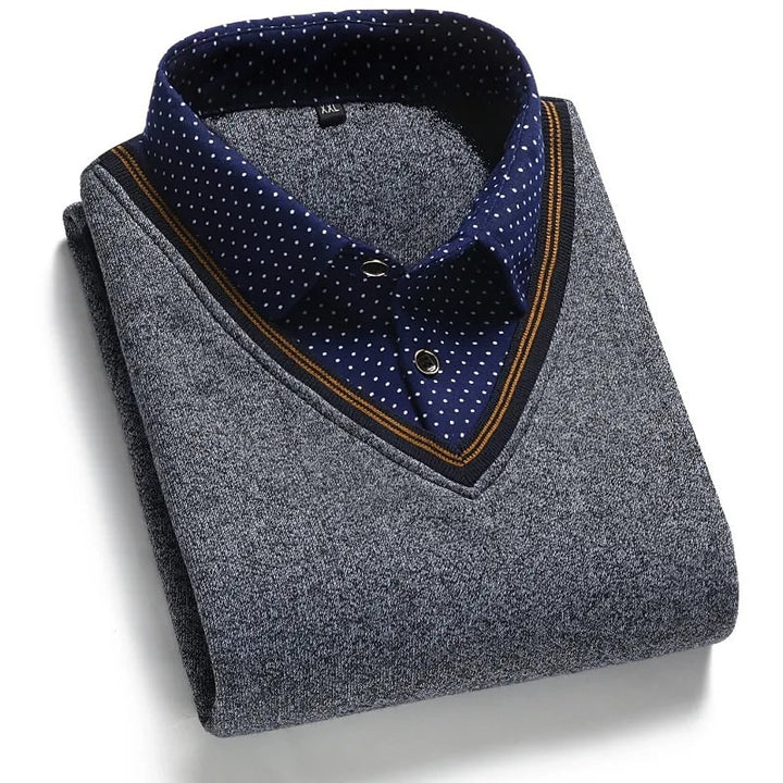 Julian | Layered Mock-Collar Jumper