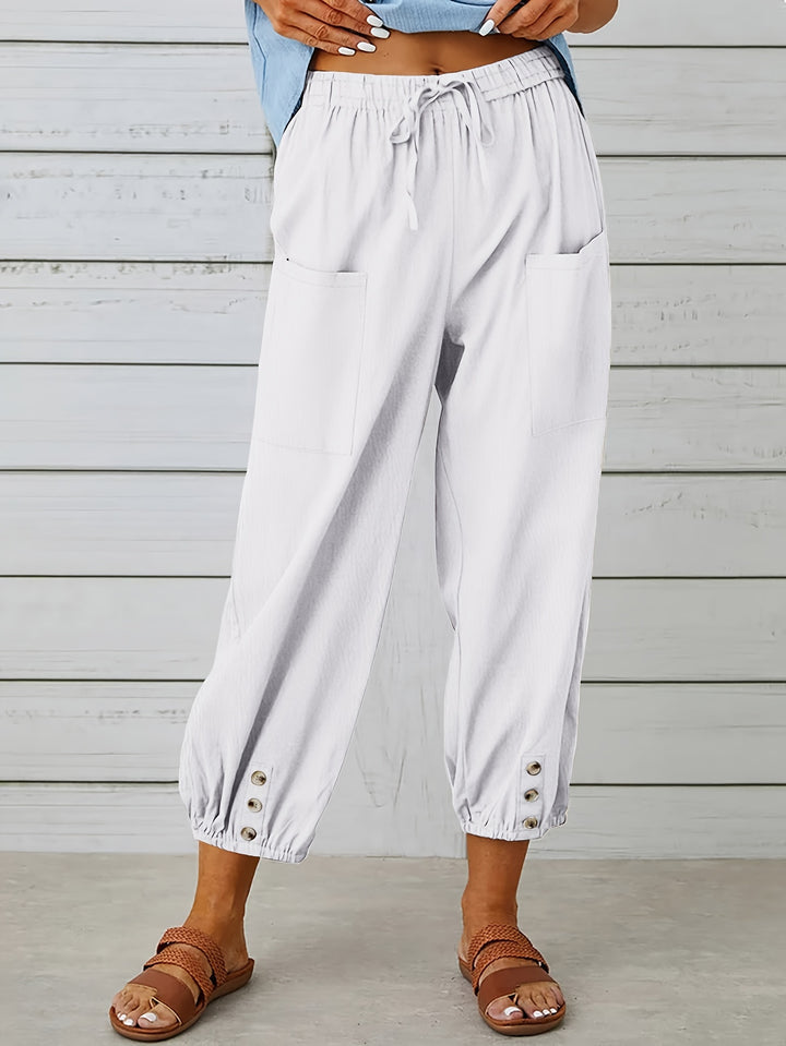 Colleen | Relaxed Drawstring Capris