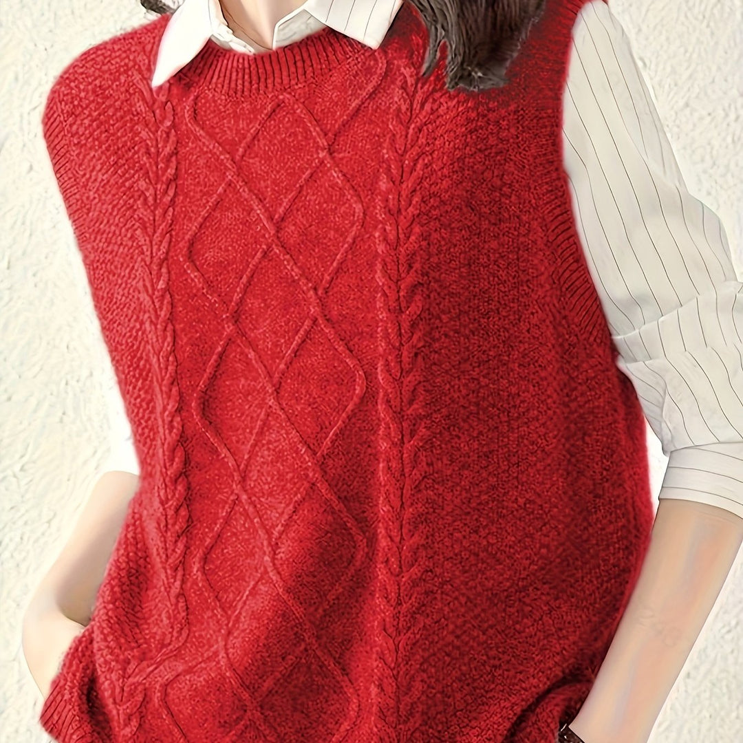 Evelina | Cable-Knit Vest