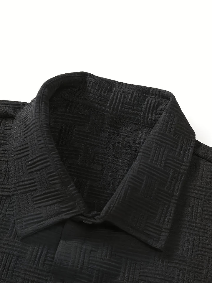 Jasper | Textured Short-Sleeve Two-Piece Set