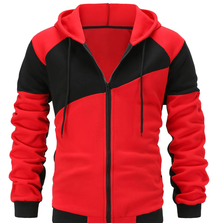 Carter | Colour Block Hooded Zip Jacket