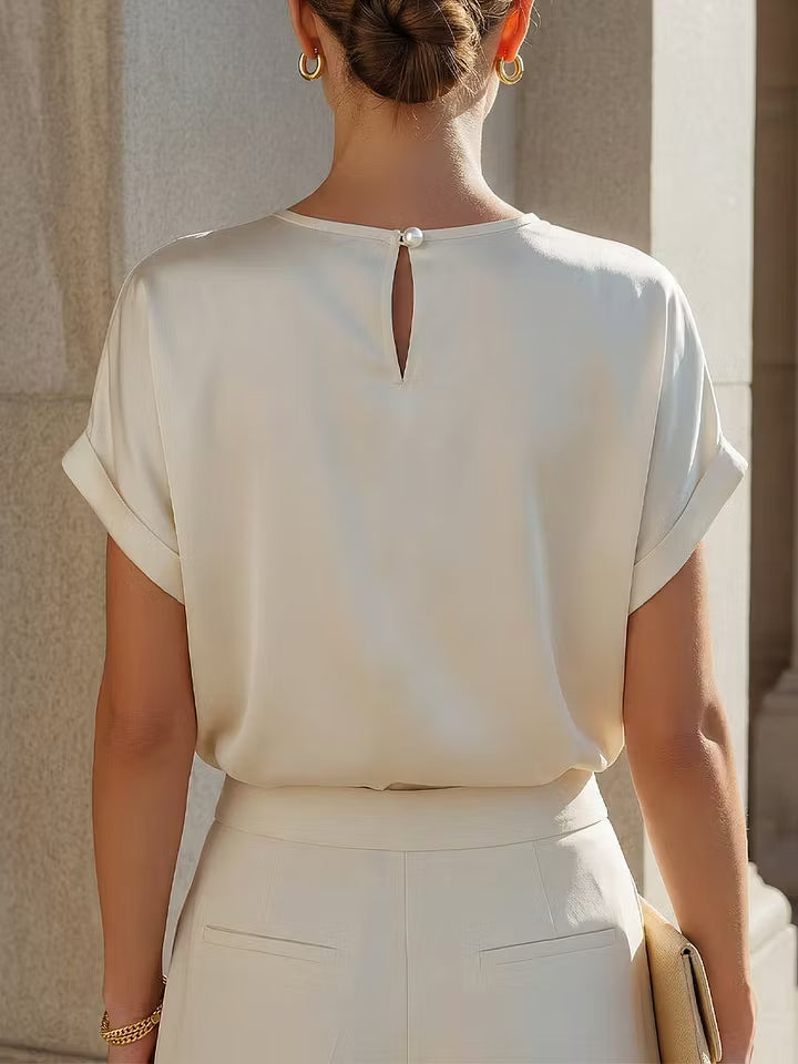 Yvette | Relaxed Cap-Sleeve Blouse