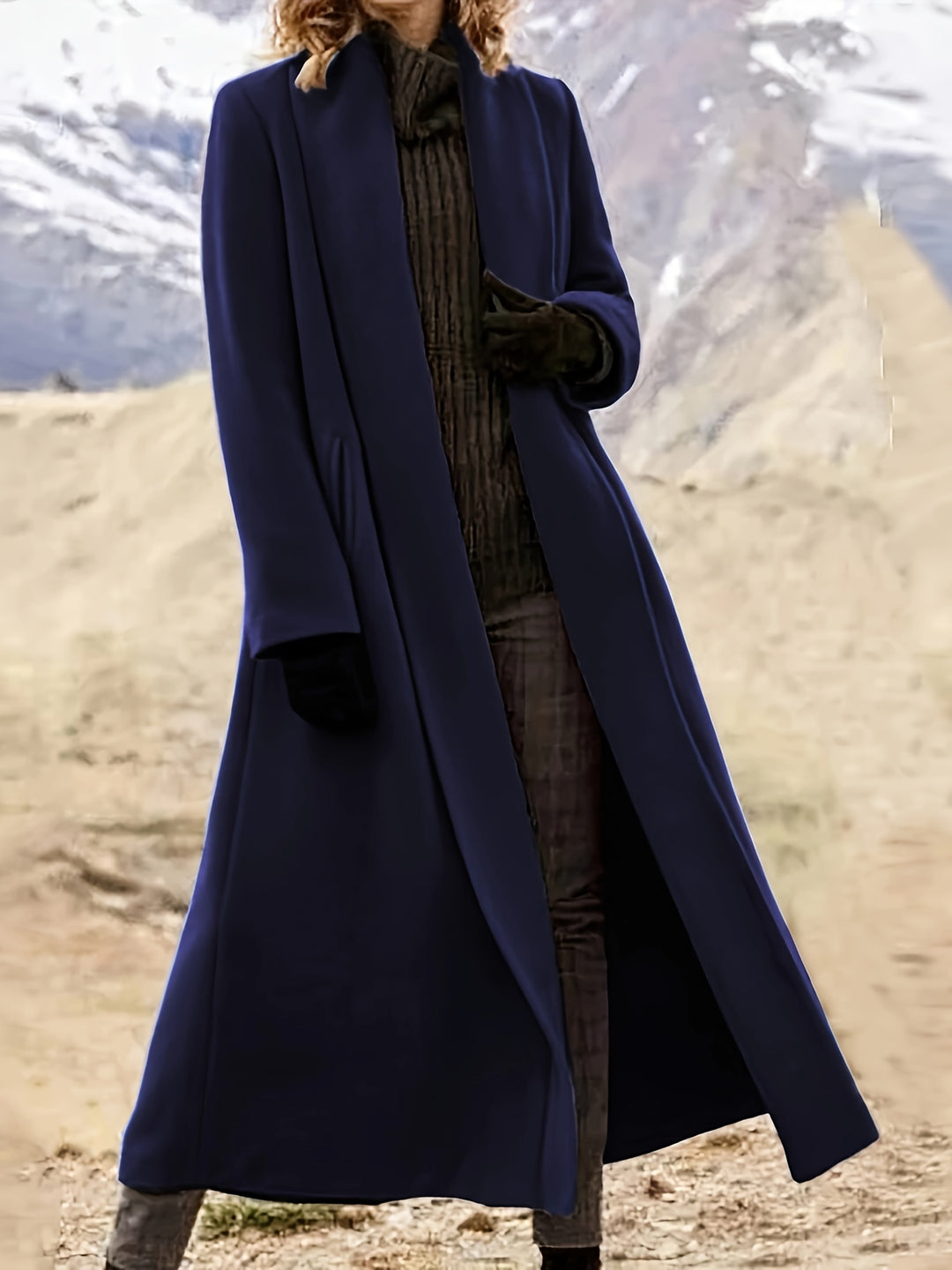 Clarissa | Longline Draped Coat