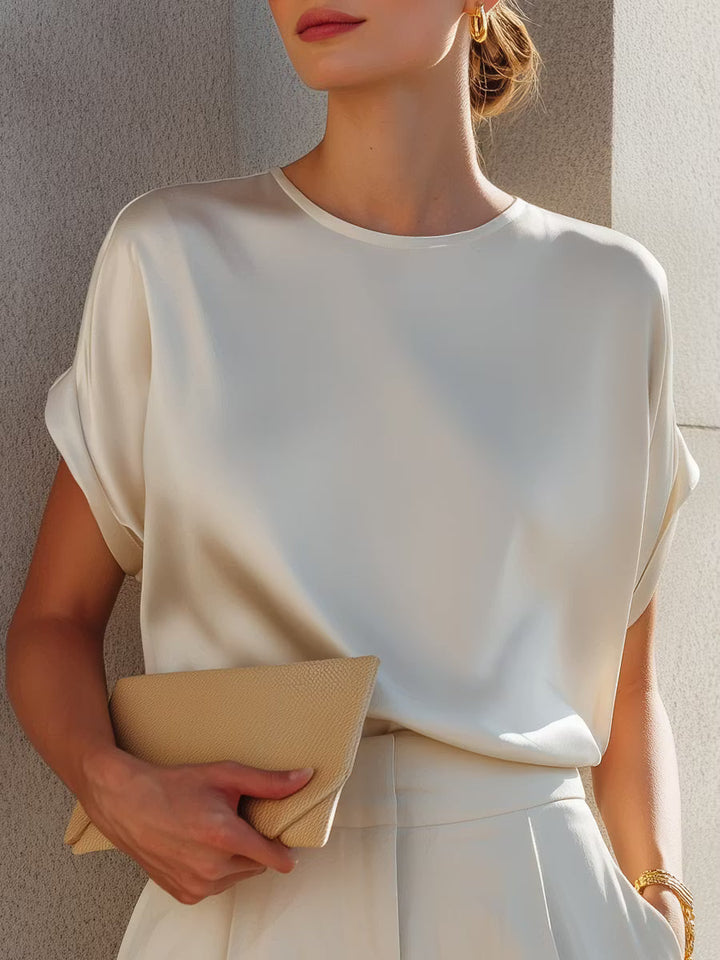 Yvette | Relaxed Cap-Sleeve Blouse