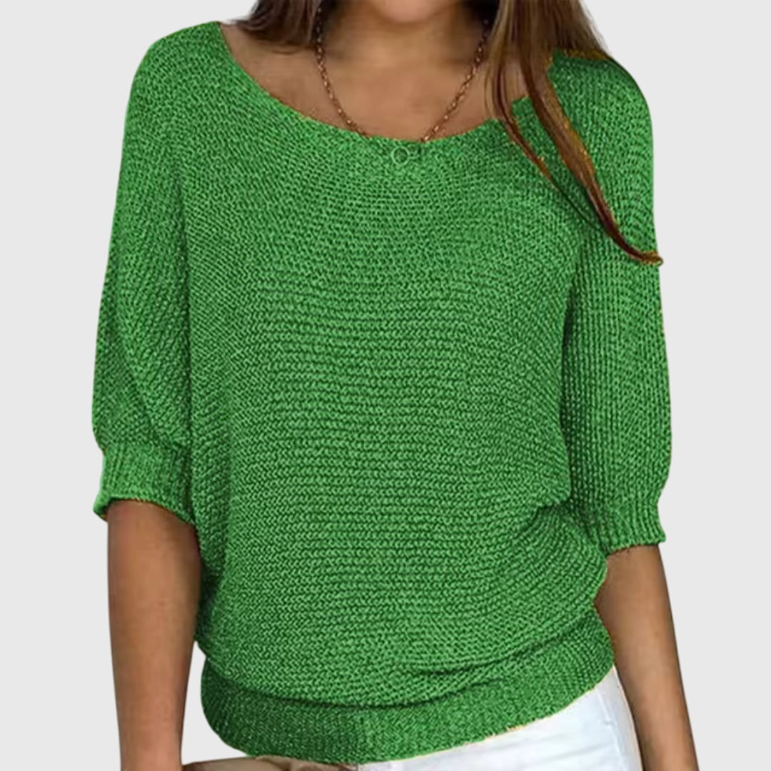 Grace | Relaxed Boat-Neck Sweater
