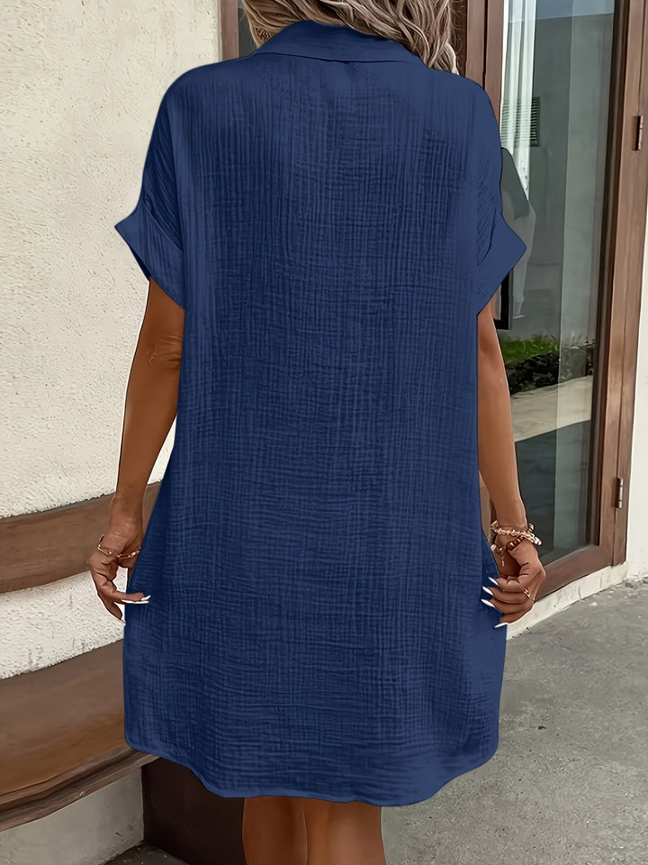 Georgia | Relaxed Button-Front Shirt Dress