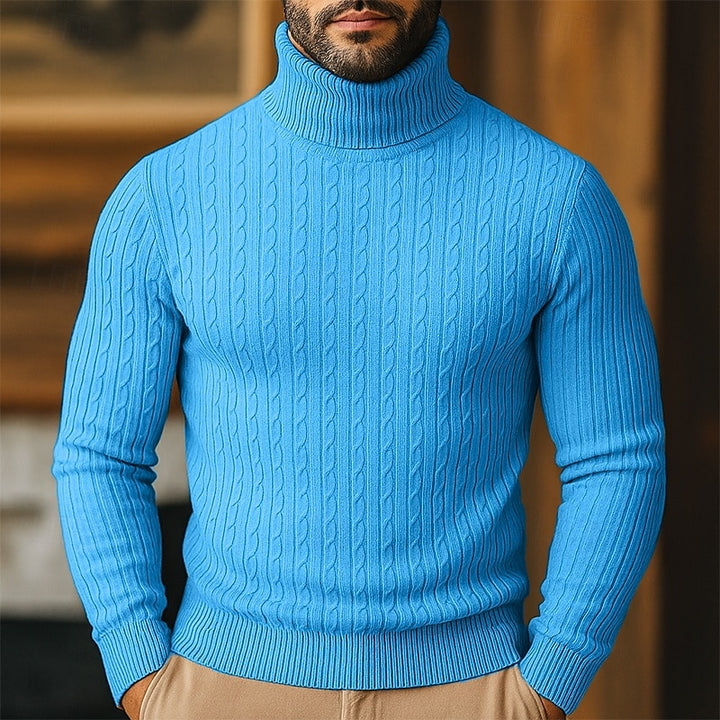 Bennett | Cable-Knit Turtleneck Jumper