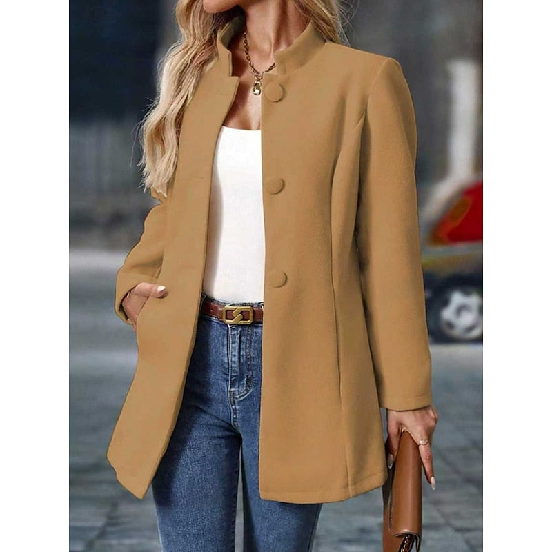 Lucille | Refined Stand-Collar Coat
