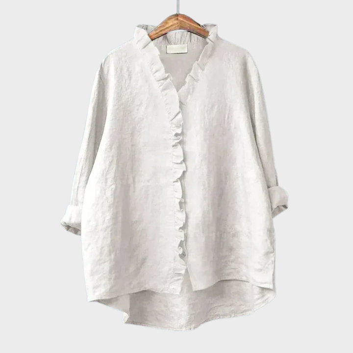 Lena | Ruffle-Trim Blouse