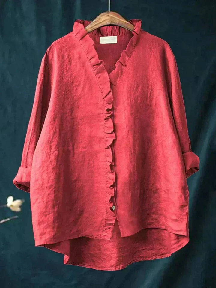 Lena | Ruffle-Trim Blouse