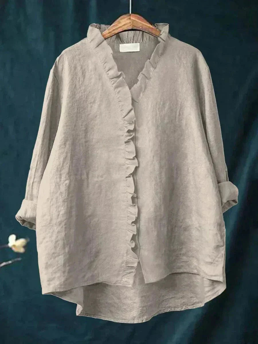 Lena | Ruffle-Trim Blouse