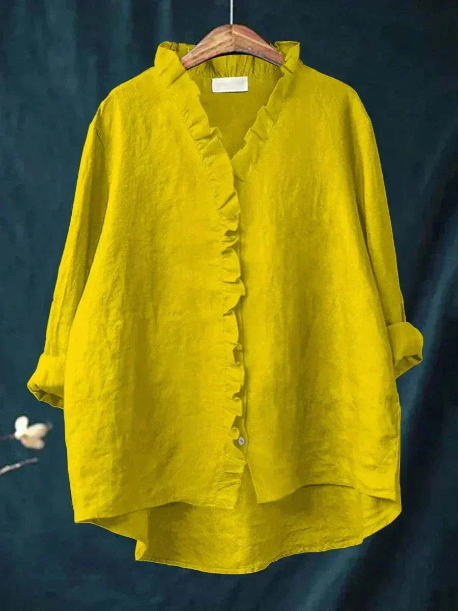Lena | Ruffle-Trim Blouse
