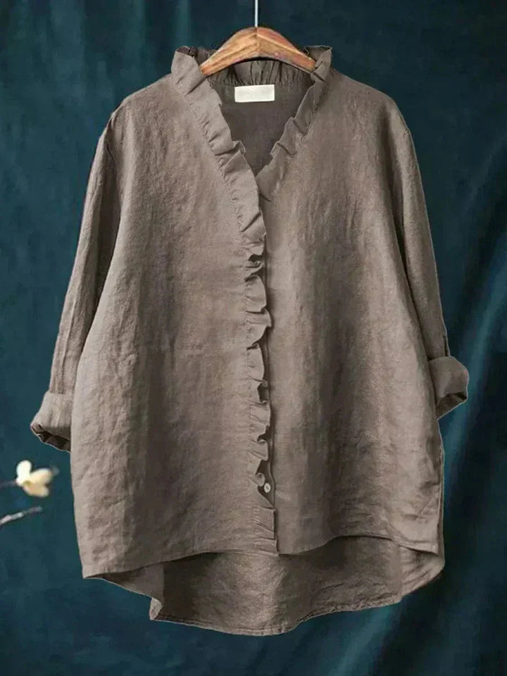 Lena | Ruffle-Trim Blouse