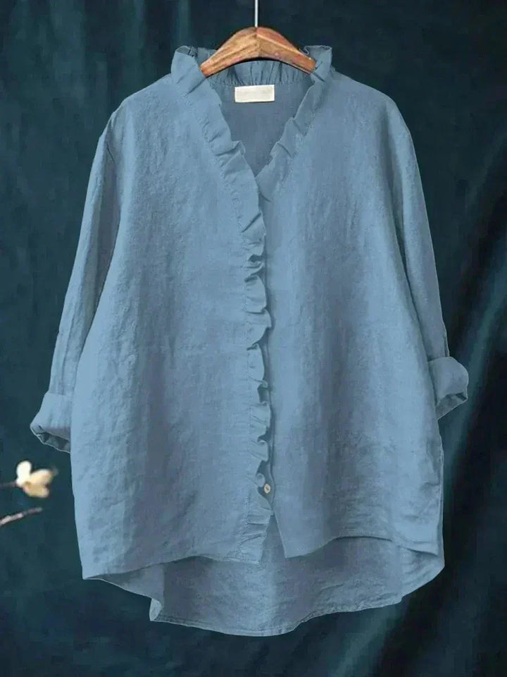 Lena | Ruffle-Trim Blouse