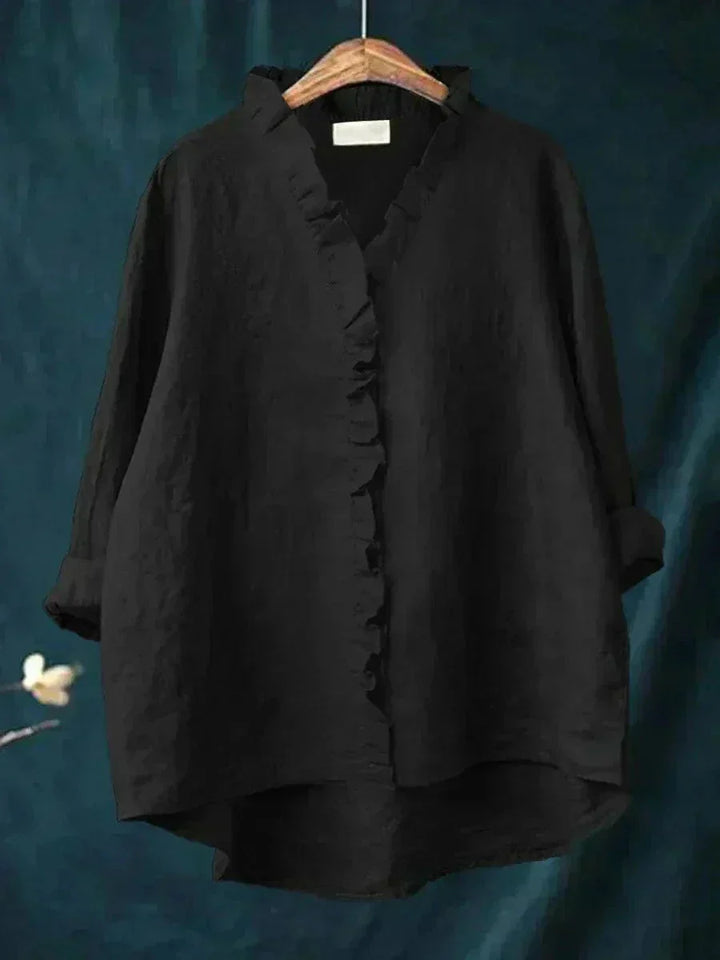Lena | Ruffle-Trim Blouse
